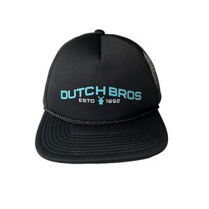 Dutch Bros Coffee Dutchwear Black Logo Trucker Hat